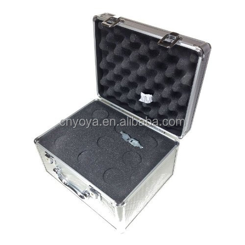 Telescope Eyepiece Case - Quality Aluminium case - Foam-padded Interior - (1.25"/31.7mm Format) with Laser Cut Foam - Takes 9 Ey