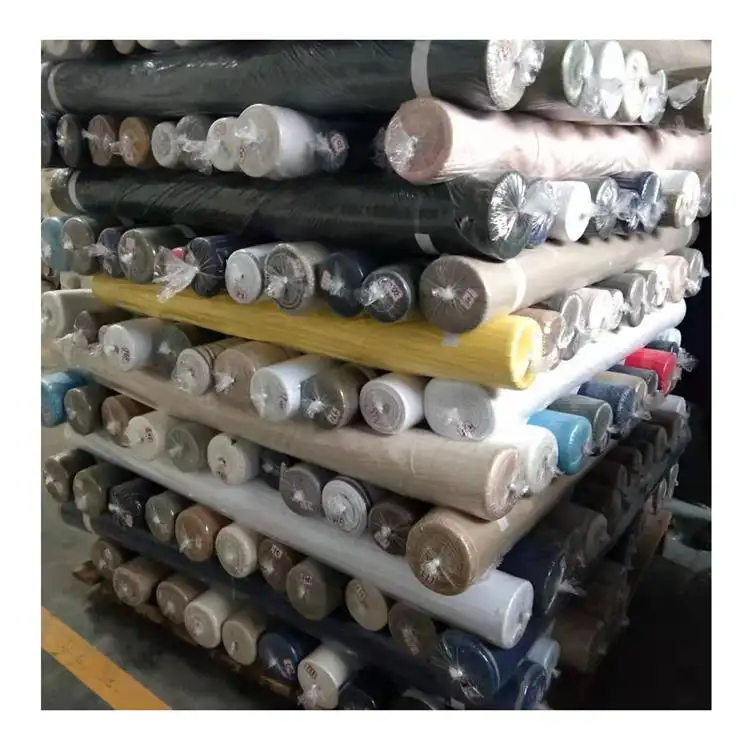 Shaoxing Stock de almacén telas de lino de algodón para Sri Lanka del mercado