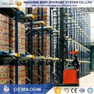Système d'étagères de stockage d'entrepôt ISO9001 CE FIFO FILO, système de rayonnage à pénétration pour palettes, revêtement en poudre époxy, résistant à la corrosion - Product Image 6