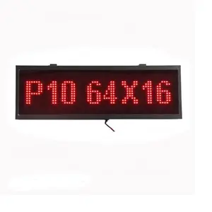 poosled supply unique indoor& semi-outdoor P10 desk message single amber color led display signs