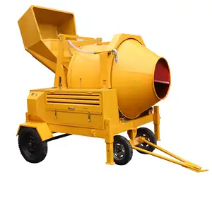 Mixer Beton Portabel Mesin Diesel 350L JZC350