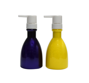 <span class=keywords><strong>Jaune</strong></span> violet 350 ml PET bouteille de désinfectant pour les mains bouteille de shampoing Emballage en plastique contenant cosméti - Product Image 1