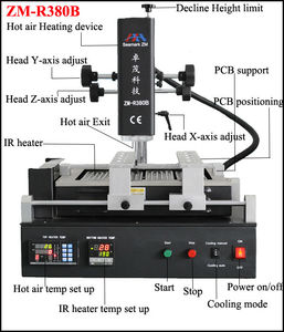 Zhuomao بغا مع واحد سخان سخان الهواء الساخن و احد ir ل شرائح إصلاح <span class=keywords><strong>ZM</strong></span>-<span class=keywords><strong>R380B</strong></span> - Product Image 2