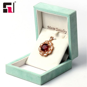 Luxury Custom Velvet Bracelet <strong>Box</strong> Ring Jewelry <strong>Trinket</strong> <strong>Box</strong> with Logo, Jewelry Case - Product Image 2
