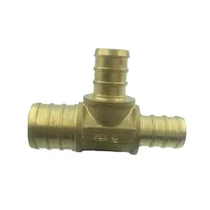 Lead free reduce pex pipe tee connector