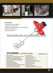 <span class=keywords><strong>Mixer</strong></span> Tangan Listrik 1600W untuk Plester, Semen, Mortar, Perekat Ubin, Beton - untuk Proyek Perbaikan Rumah - Product Image 3