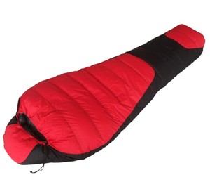 CAMPING EN PLEIN AIR SAC DE COUCHAGE 3 SAISONS EN NYLON DUVET DE CANARD REMPLISSAGE MUMMY SAC DE COUCHAGE - Product Image 1