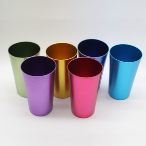 Tasses en aluminium de 16 oz, style rétro, tasses en aluminium colorées, lot de 6, multicolores, style <span class=keywords><strong>vintage</strong></span>, tasses en métal colorées, sans BPA - Product Image 6