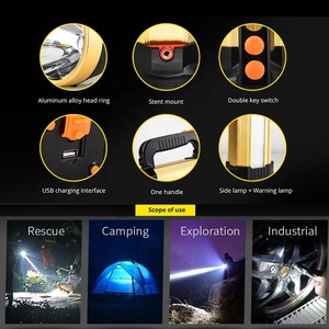 Đèn Led Tìm Kiếm Usb Đường Dài Ngoài Trời Có Thể Sạc Lại Được Đèn Led Đèn Rọi Đèn Tìm Kiếm T6 10W Cầm Tay Khi Cắm Trại - Product Image 2