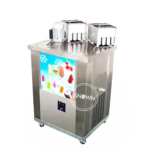 2024 Stainless steel commercial automatic ice lolly popsicle vending making packaging sealing machine for sale with 4 moulds