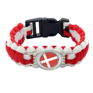 Individuelles Design dänische Flaggen Paracord-Armband