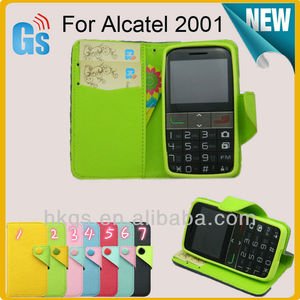 Phụ Kiện điện thoại Thẻ Lật Bìa <span class=keywords><strong>Wallet</strong></span> Chủ Đối Với <span class=keywords><strong>Alcatel</strong></span> <span class=keywords><strong>One</strong></span> <span class=keywords><strong>Touch</strong></span> 20.01 Trường Hợp Da 2001 2001X 2001A Tango - Product Image 2