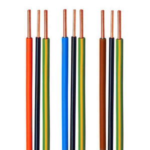 Filo di rame nudo mono nucleo 1.5mm quadrato BV filo duro marrone/nero/rosso/blu/giallo/colore verde Ofc - Product Image 1