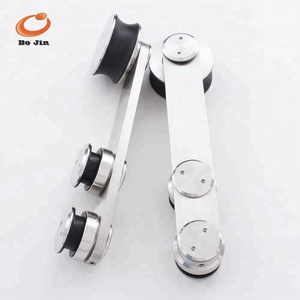 Accessoires de <span class=keywords><strong>porte</strong></span> <span class=keywords><strong>coulissante</strong></span> en bois et en verre en acier inoxydable classique LJ-8050 - Product Image 1