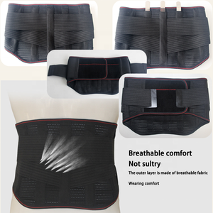 เข็มขัดพยุงหลังแบบระบายอากาศได้ดีจาก Menics Wholesale ผลิตจากยาง ช่วยพยุงหลังส่วนล่าง ป้องกันได้อย่างครอบคลุมสำหรับการทำงาน กีฬา ฟิตเนส ช่วยรัดกระชับเอวสำหรับผู้ชาย - Product Image 4