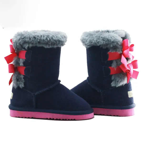 Moelleux mode chaude de neige enfants chaussures enfants bottes pas cher enfants hiver nouveau design 2018
