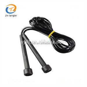 Venta caliente negro PVC cuerda de salto <span class=keywords><strong>CrossFit</strong></span> saltar niños saltar la cuerda para fitness ejercicio - Product Image 1