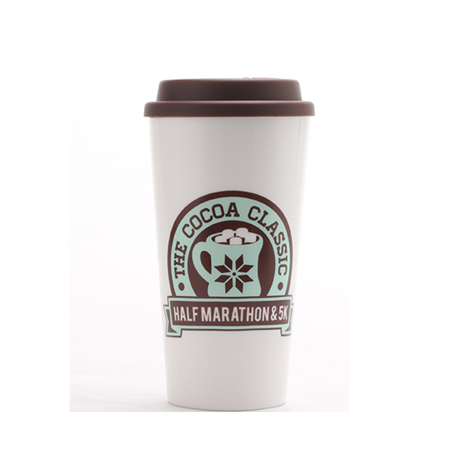 Лидер продаж на Amazon, пластиковый дорожный стакан для кофе с двойными стенками