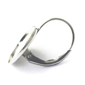 Señoras Beadsnice base ID 27369 Pendientes <span class=keywords><strong>de</strong></span> plata <span class=keywords><strong>de</strong></span> <span class=keywords><strong>ley</strong></span> 925 <span class=keywords><strong>de</strong></span> ajuste redondos aretes diseña cuadros para hacer el pendiente - Product Image 4