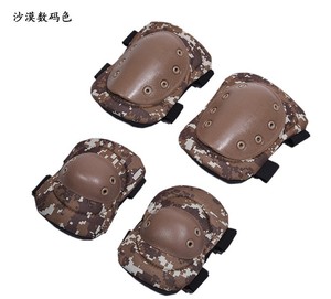 Ensemble <span class=keywords><strong>de</strong></span> genouillères et coudières tactiques Protection légère pour l'entraînement au paintball/chasse, rembourrage en gel antidérapant - Product Image 5