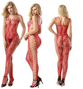 Bodystocking Trasparente <span class=keywords><strong>Sexy</strong></span> in Nylon per Donne Mature, <span class=keywords><strong>Lingerie</strong></span> Seducente - Product Image 2