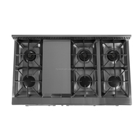 Cuisinière électrique autoportante professionnelle de 48 "avec four pour la maison résidentielle