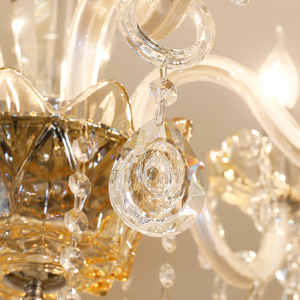 Lampadario Moderno Creativo in Cristallo a Candela, Lampada a Sospensione di Lusso <span class=keywords><strong>per</strong></span> Villa, Hotel, <span class=keywords><strong>Sala</strong></span> Banchetti e Decorazione Domestica - Product Image 5