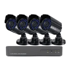 1080N AHD CCTV kit Security Camera System with 4PCS HD 1920TVL 2.0MP Outdoor CCTV Weatherproof Cameras 4 Channel AHD DVR