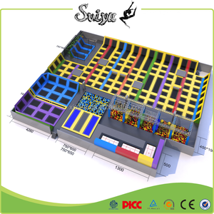 Parc <span class=keywords><strong>de</strong></span> trampolines commerciaux avec <span class=keywords><strong>de</strong></span> nombreux jeux comme un parcours <span class=keywords><strong>ninja</strong></span>, nouveau parc <span class=keywords><strong>de</strong></span> trampolines - Product Image 5