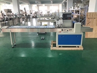 Machine automatique de scellage et de découpe de sacs en plastique pour oreillers, machine d'emballage pour pain, gaufres, gâteaux de lune, biscuits, chocolat en barre