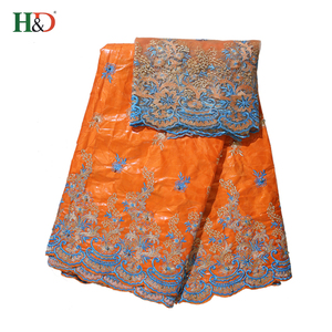 H & D Hot Gros Meilleur <span class=keywords><strong>Prix</strong></span> Perles Broderie <span class=keywords><strong>Bazin</strong></span> <span class=keywords><strong>Getzner</strong></span> Sequin Dentelle Tissu Dans Alibaba - Product Image 4