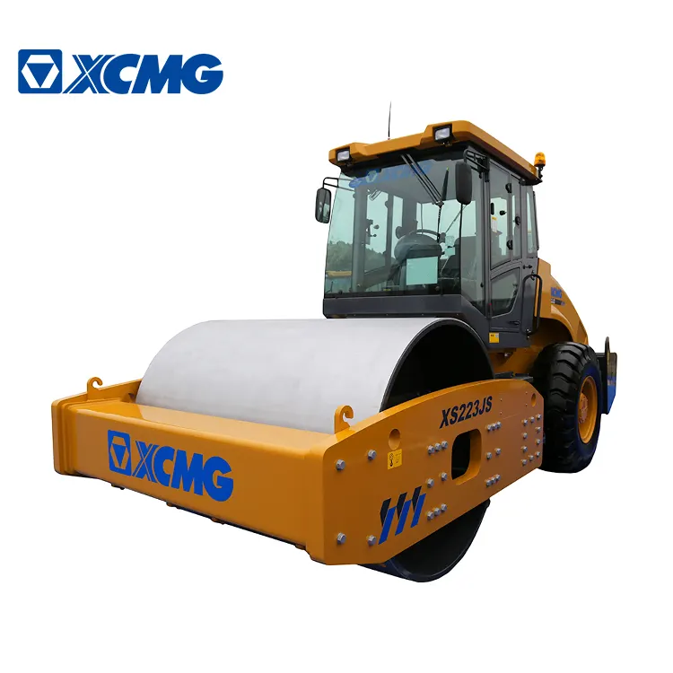 XCMG Ofiicial 도로 롤러 22 톤 XS223J 단일 드럼 진동 롤러