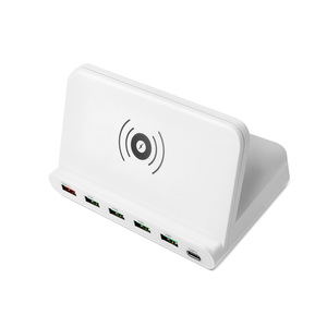 Nuevo <span class=keywords><strong>Cargador</strong></span> Inalámbrico Rápido 2 en 1 para Teléfono Móvil con 6 Puertos USB y Salida de 15W, Llegada en 2019 - Product Image 2