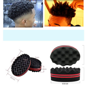 Éponge à cheveux professionnelle 8 ondes pour barbier, <span class=keywords><strong>brosse</strong></span> torsadée, vente en gros, OEM accepté, nouveauté très demandée - Product Image 6