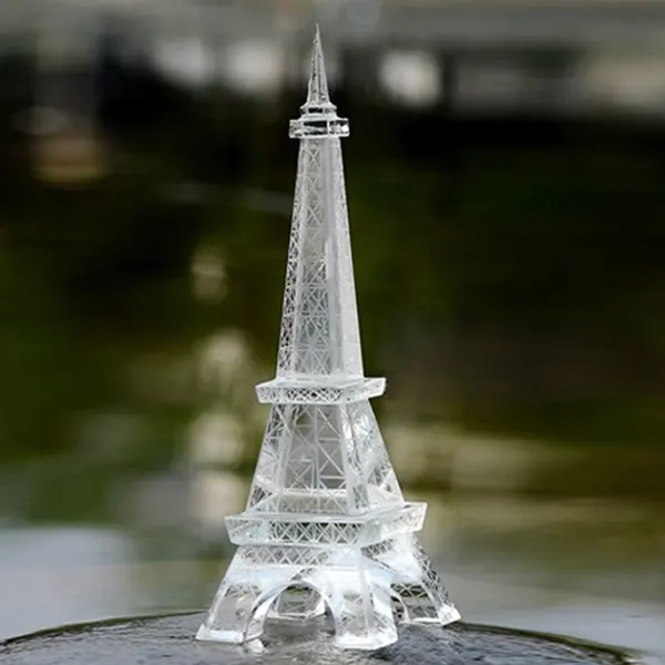 프랑스 쌍 뜨거운 결혼식 크리스탈 에펠 탑 조각 모델 관광 기념품