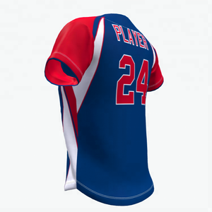 Grosir Jersey Baseball Sublimasi Kustom Pria Murah dengan Logo Anda - Product Image 3