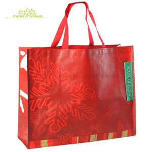 ORA هدايا ترويجية جديدة جودة عالية مغلفة بالطباعة المخصصة حقيبة تسوق منسوجة من مادة PP لإعادة التدوير - Product Image 4