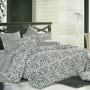 Tröster-Set aus 100% Baumwolle mit Leoparden muster
