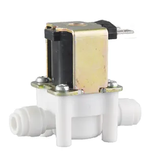 Mini AC 220V 6.35MM 10mm Diaphragm RO System Water Small PP POM Solenoid Valve