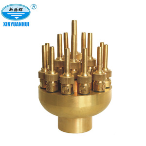 Brass 1/4" 1/2" 1" 2" sliver plastic copper dandelion foam jet dry fountain nozzles with firework style nozzle