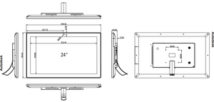 Máy Tính Bảng <span class=keywords><strong>Android</strong></span> Wifi Di Động Công Nghiệp Máy Tính Xách Tay Chắc Chắn 24 Inch Gắn Tường - Product Image 5