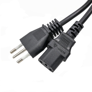 Cuivre personnalisé d'usine 1m 2m 0.75AWG Italie prise cordon d'alimentation 3Pin câble d'alimentation avec connecteur <span class=keywords><strong>IEC</strong></span> C13 <span class=keywords><strong>C5</strong></span> C7 - Product Image 2