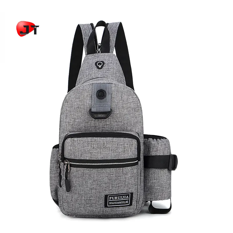 Nova Moda 2 Forma Multi-função Mens Crossbody Ombro Estilingue Saco Ao Ar Livre Saco Peito Mochila Com Garrafa de Bolso