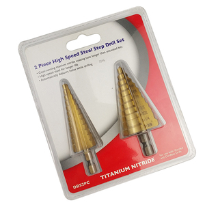 2PC <strong>British</strong> System Six Angle Handle Step Drill 3/16-7/8 1/4--1-3/8 Multi Purpose Pagoda <strong>Bit</strong>