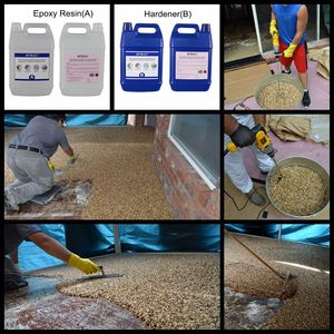 2 Component Clear Hydrophobic Polyurethane <strong>Stone</strong> <strong>Adhesive</strong>, Water Repellent Pebble Binding Glue for Villa Landscape Patio - Product Image 6