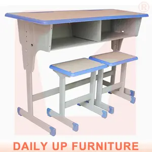 la escuela 2 personas escritorio y un banco de madera de la escuela primaria de mesas y sillas muebles de la universidad