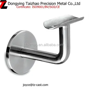 SS 304/316 Stainless Steel Handrail Bracket For Wood Stair