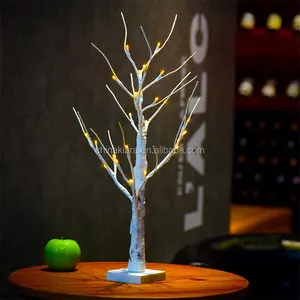 Árbol de <span class=keywords><strong>abedul</strong></span> blanco, árbol decorativo de <span class=keywords><strong>abedul</strong></span>, 24LED, 2 pies - Product Image 1