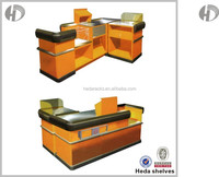 Comptoir de caisse pour supermarché, comptoir de caisse électrique pour magasin, étagères d'exposition pour magasin, comptoir de caisse pour épicerie