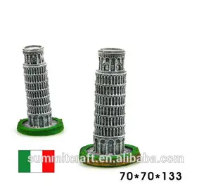 Италия пизанская башня смолаы знаменитое здание миниатюрный италия сувенир